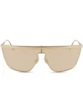 Victoria Beckham Eyewear shield-frame sunglasses - Gold