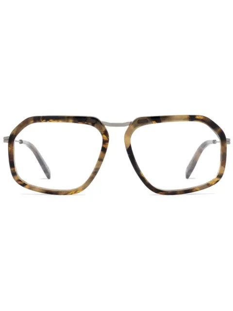 Zegna pilot-frame glasses