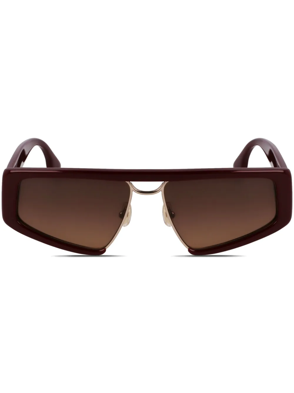 Victoria Beckham Eyewear Occhiali da sole squadrati - Rosso