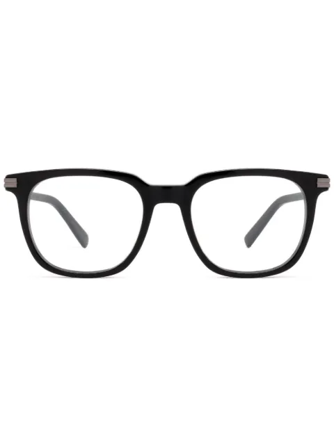Zegna lentes con armazón cuadrada