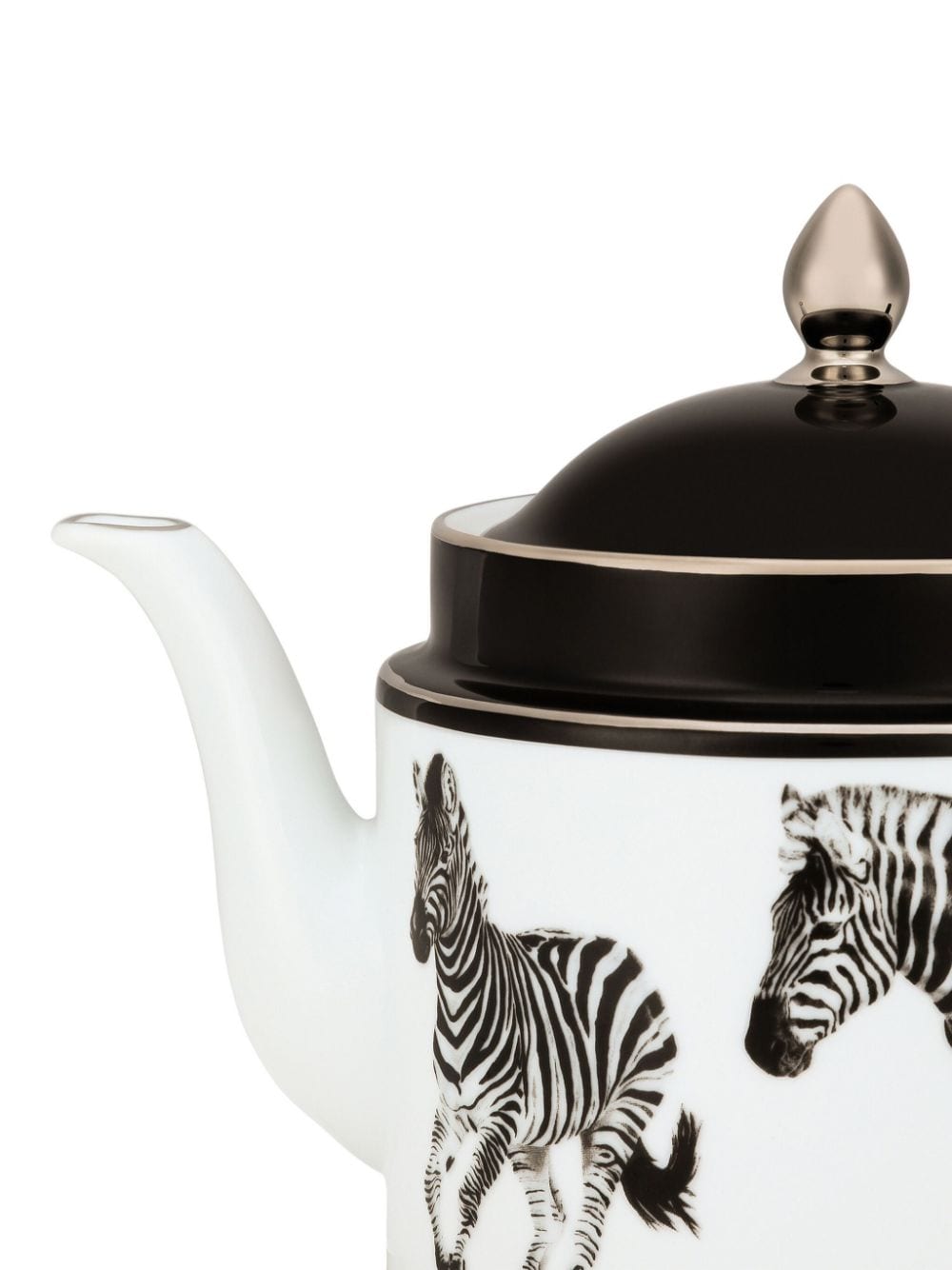 Dolce & Gabbana Theepot met zebraprint - Wit