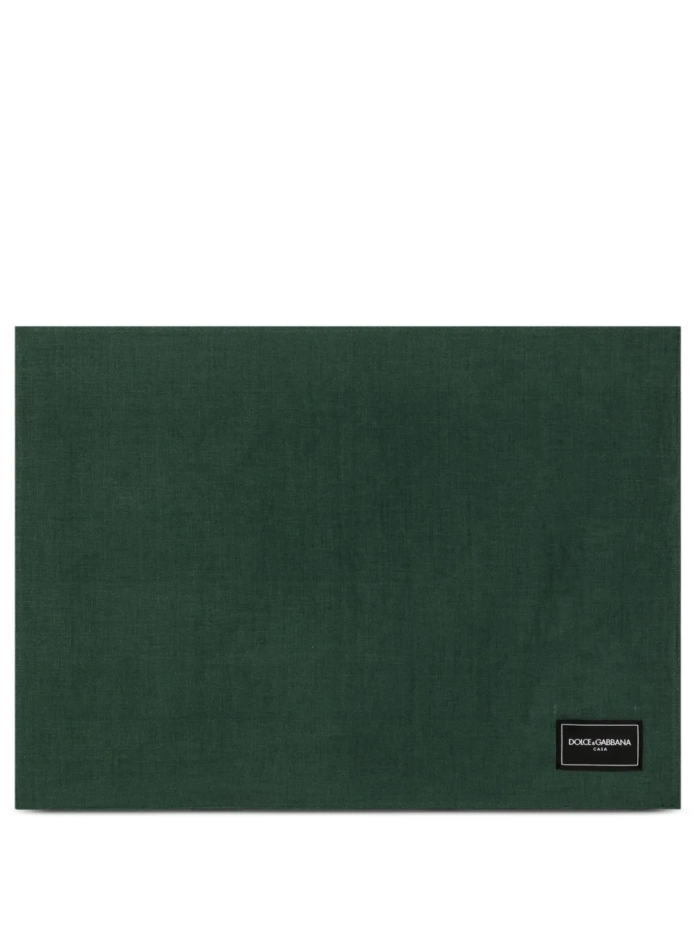 Dolce & Gabbana Maiolica-print Placemat And Napkin In Green