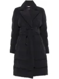 Seventy double-breasted belted coat - Black