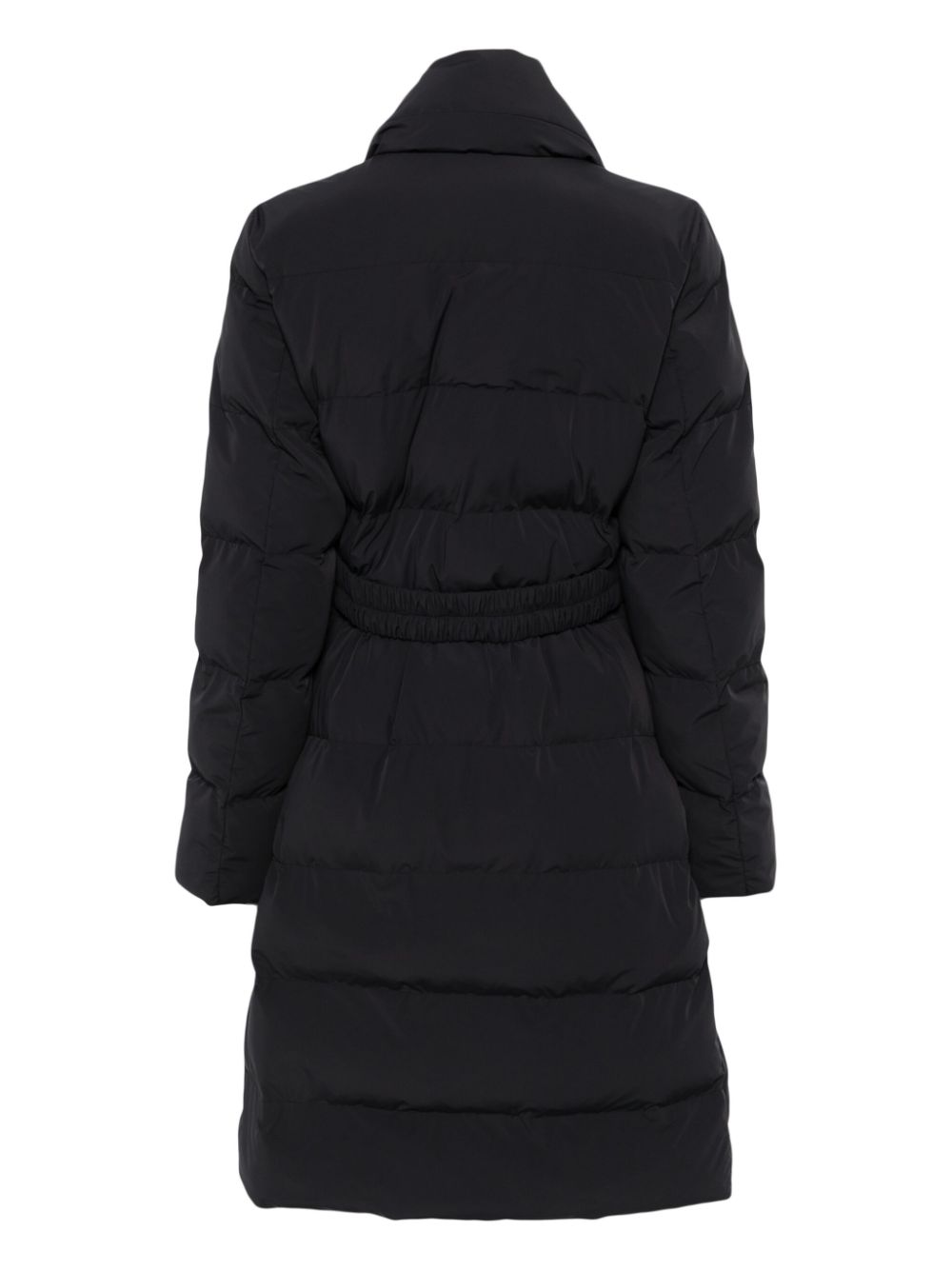 Shop Seventy Double-breasted Belted Coat In Black