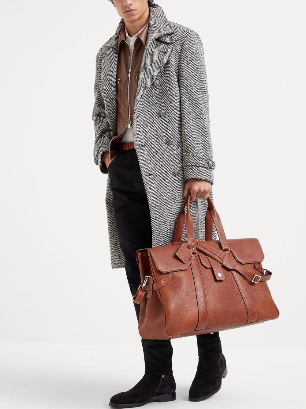 How to buy affordable Brunello Cucinelli Weekender Country bag Men