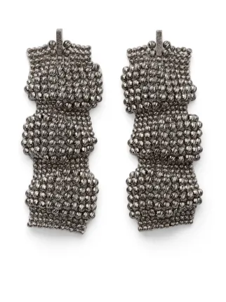 【関税＆送料込み】Brunello Cucinelli Sculptured Silver Ear Brunello Cucinelli Silver Sculptured Earrings | Sendegaro