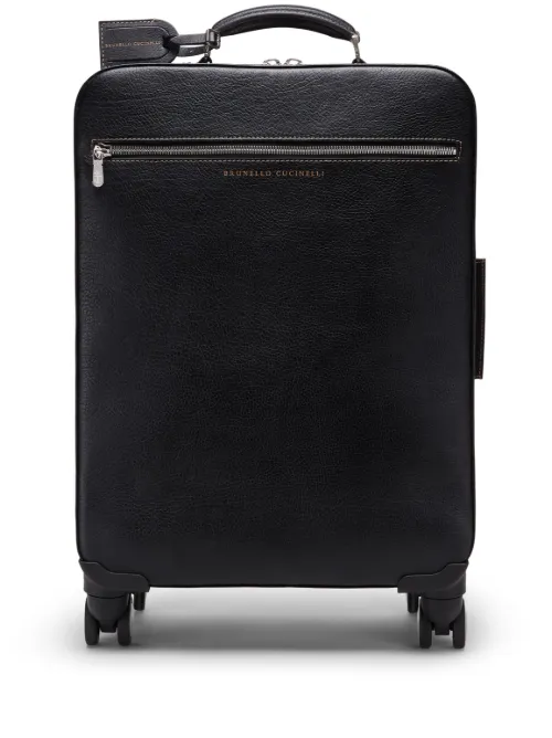 Valise en cuir grainé - Brunello Cucinelli - Modalova