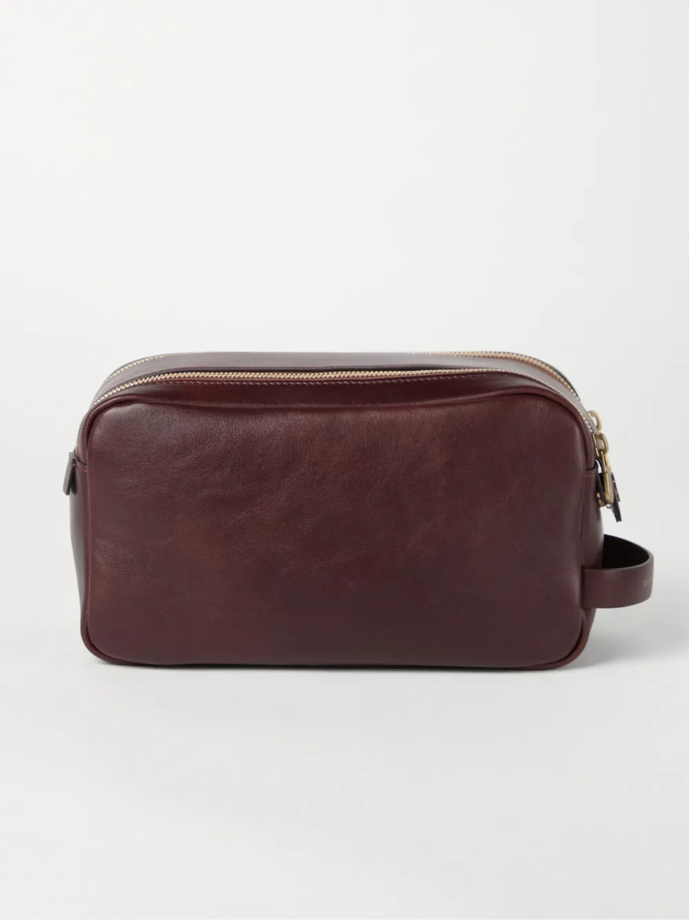 Brunello Cucinelli Toilettas met dubbele rits Bruin