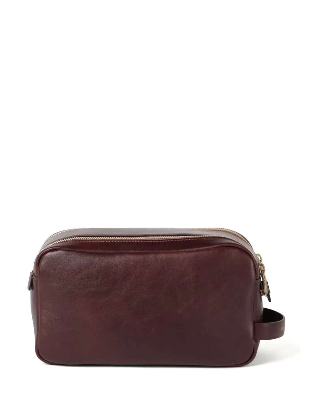 Brunello Cucinelli ダブルジップ トラベルポーチ | ブラウン