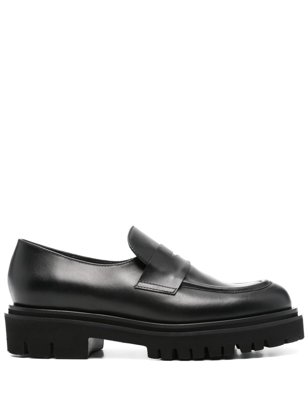 leather loafers