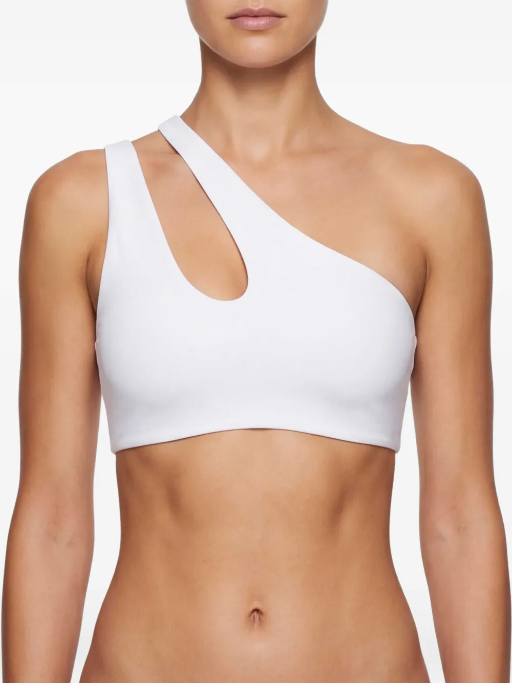 Let's Swim Asymmetrische bikinitop Wit