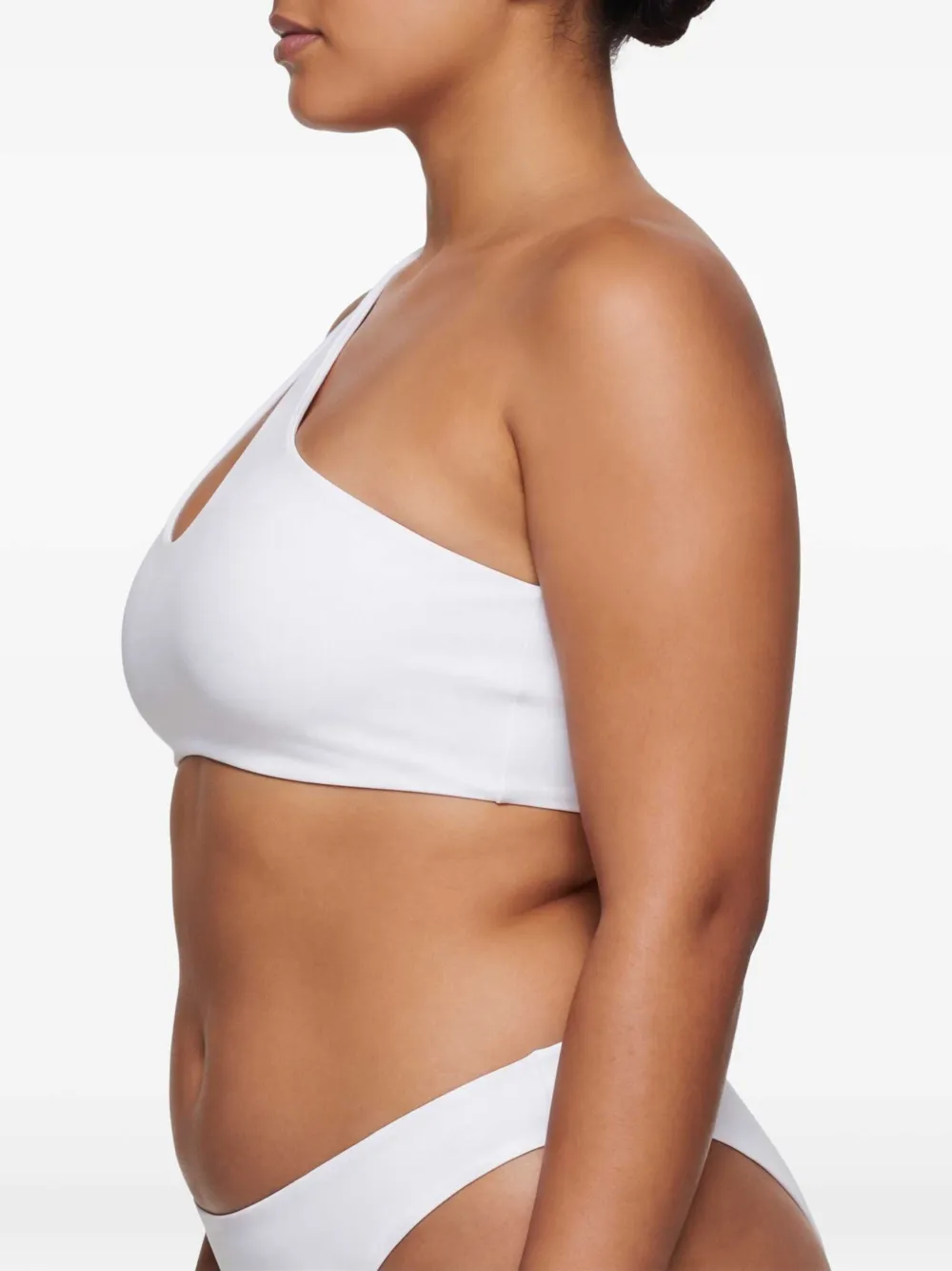 Let's Swim Asymmetrische bikinitop Wit