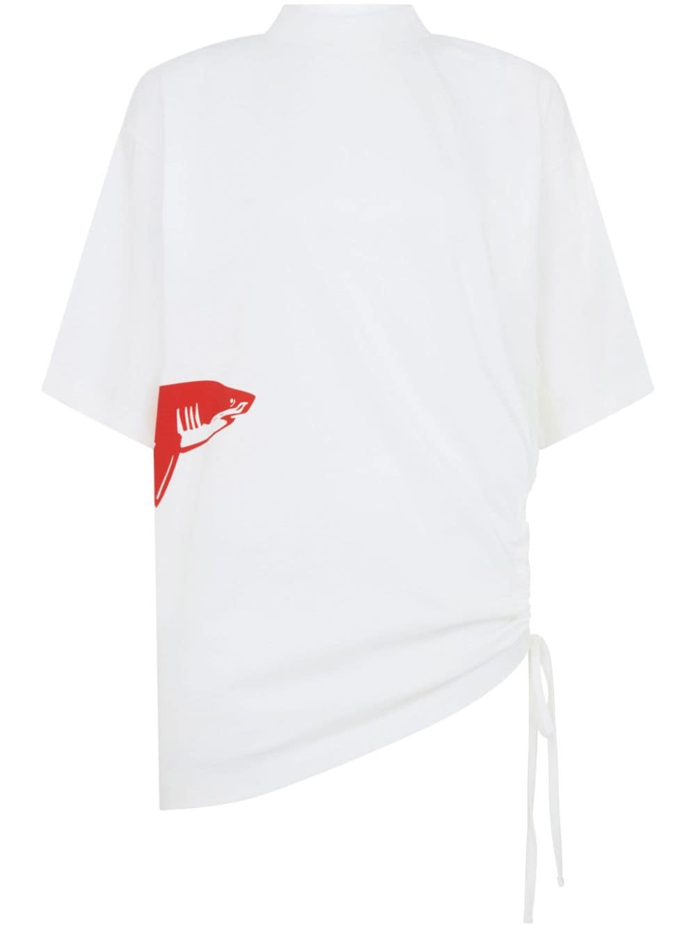 Let's Swim T-shirt Shark - Bianco