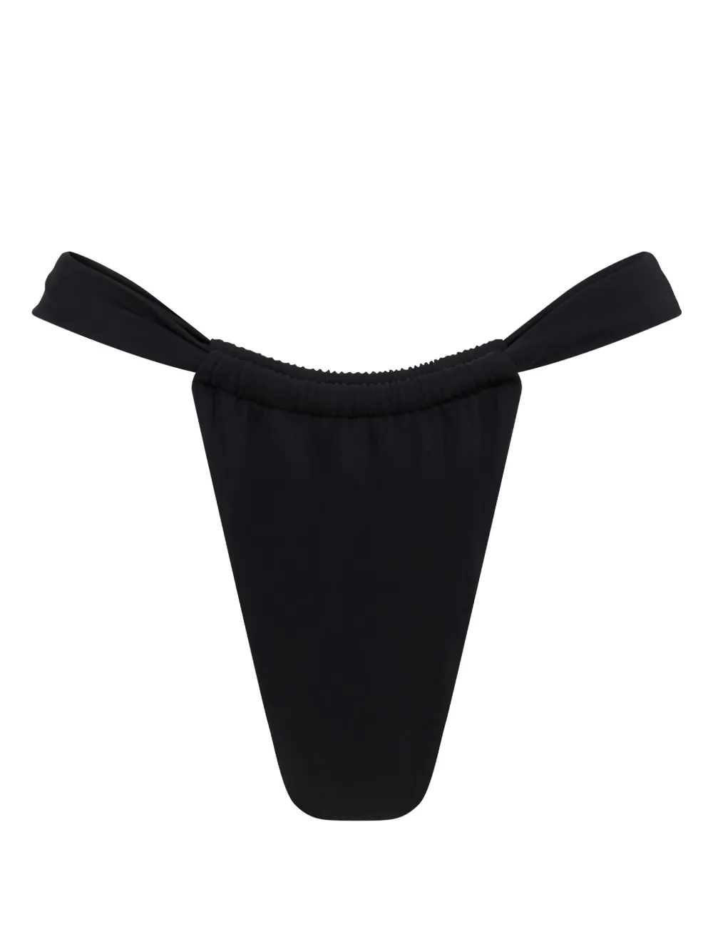Let's Swim  ruched-detailing bikini bottoms | Black | Image 1