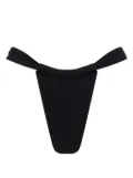 Let's Swim ruched-detailing bikini bottoms - Black