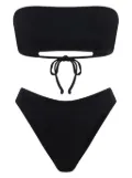 Let's Swim bandeau bikini top - Black