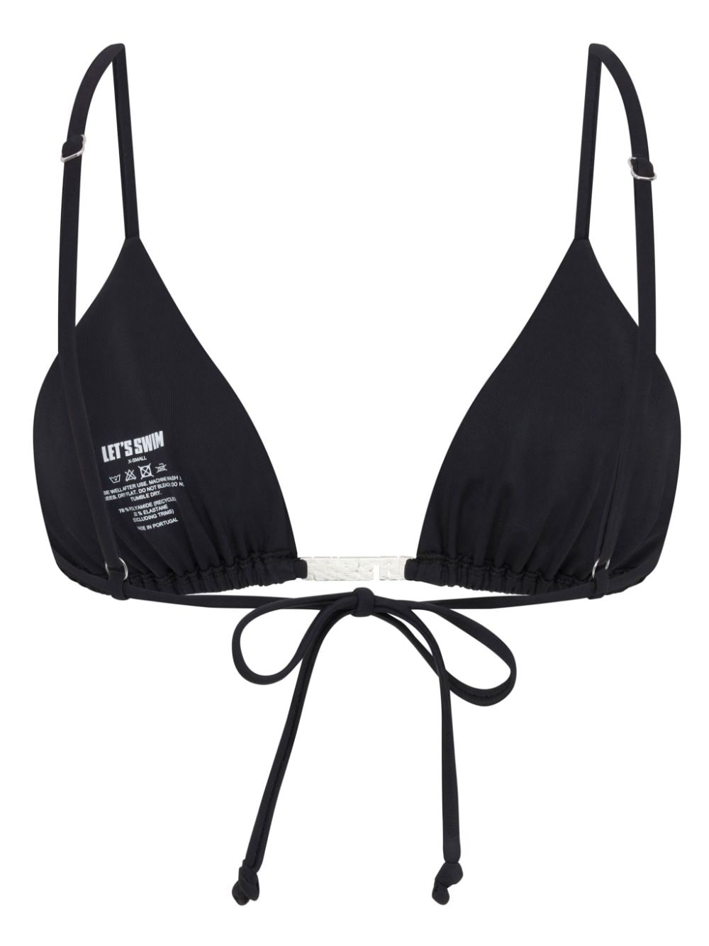 Shop Let's Swim Triangle-shape Bikini In Schwarz