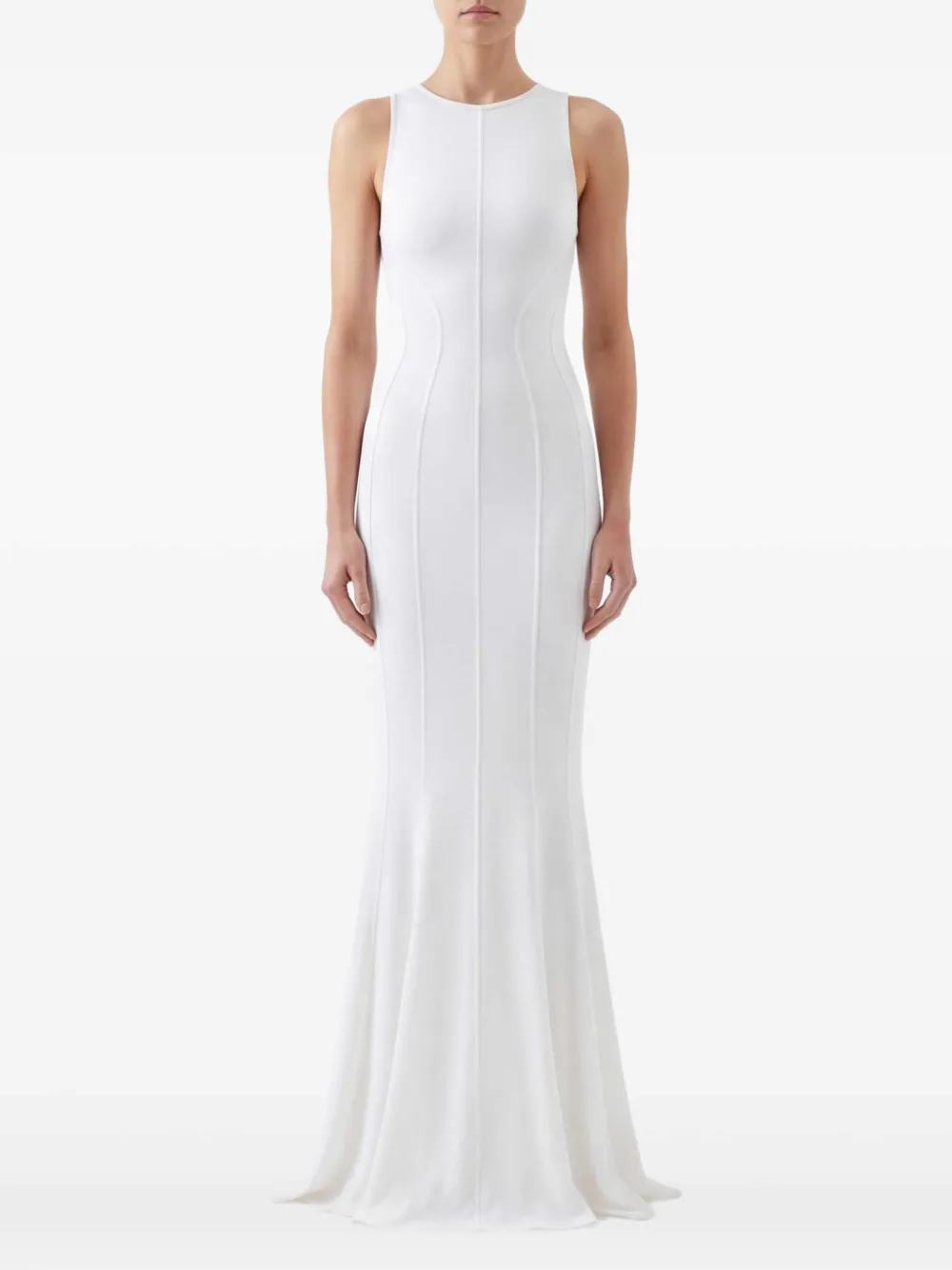 Let's Swim Maxi-jurk met mesh Wit