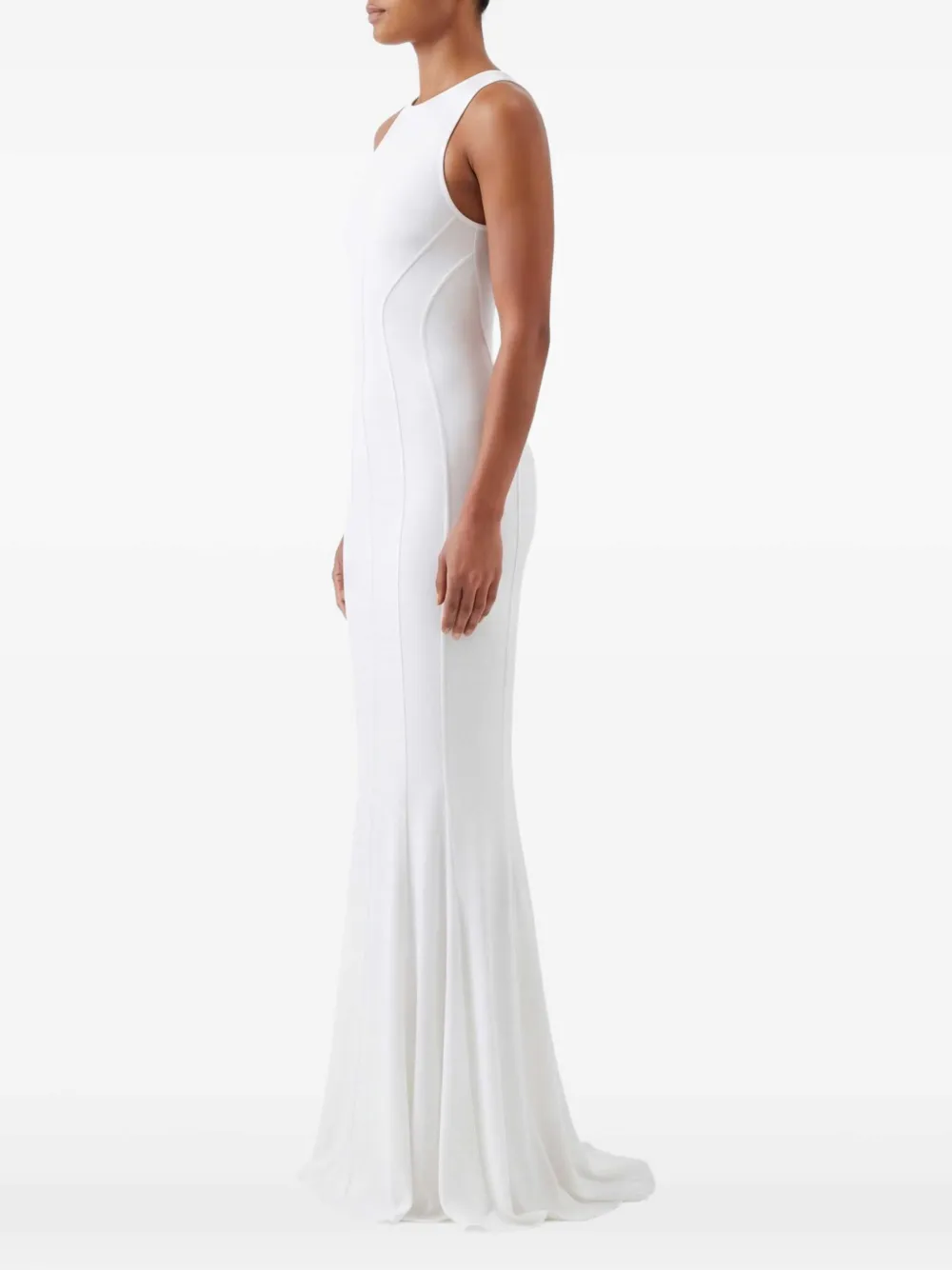 Let's Swim Maxi-jurk met mesh Wit