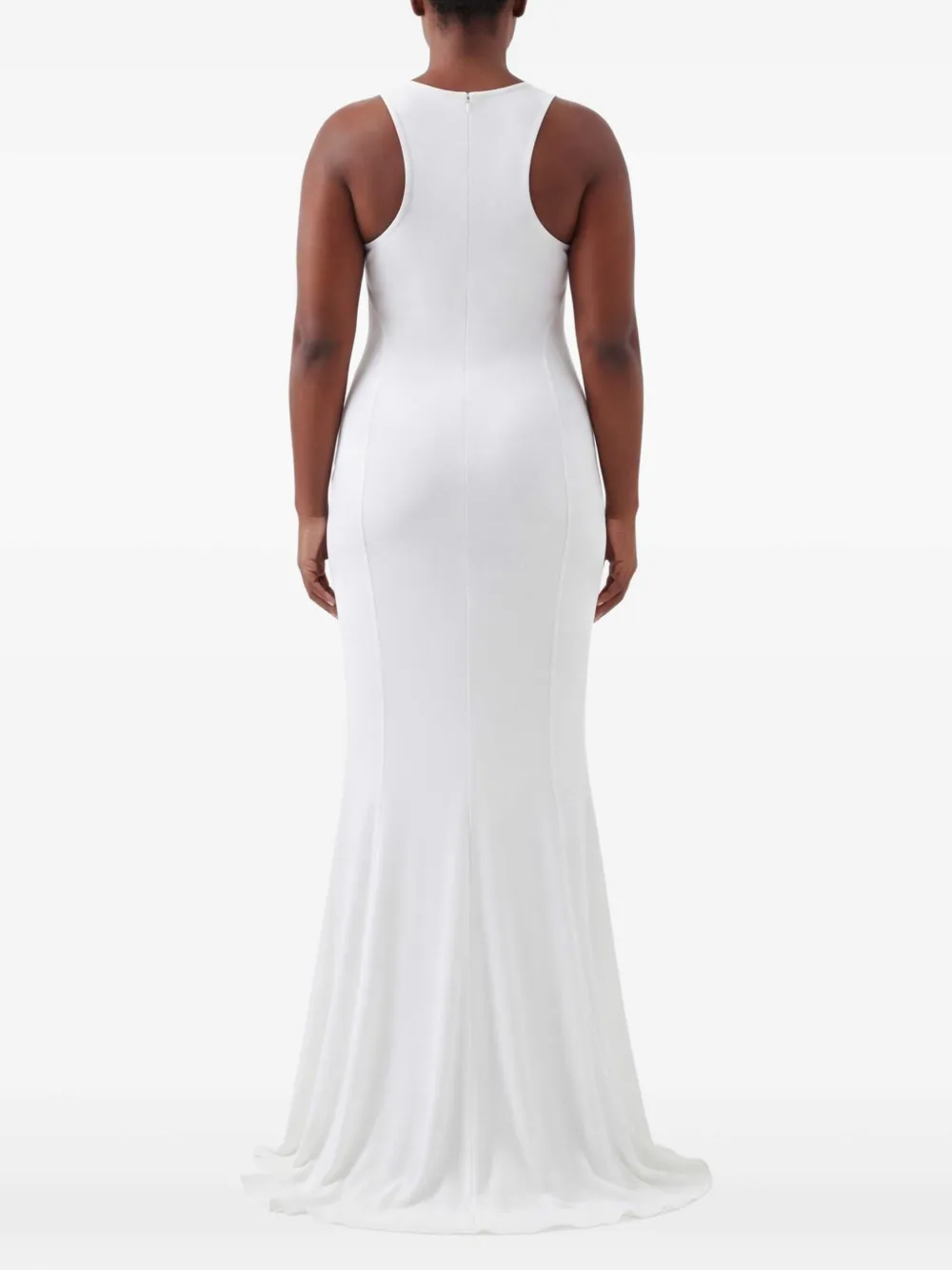 Let's Swim Maxi-jurk met mesh Wit