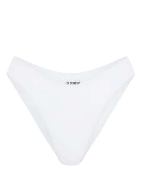 Let's Swim  high-waist bikini bottoms 