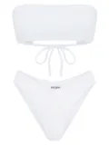 Let's Swim bandeau bikini top - White