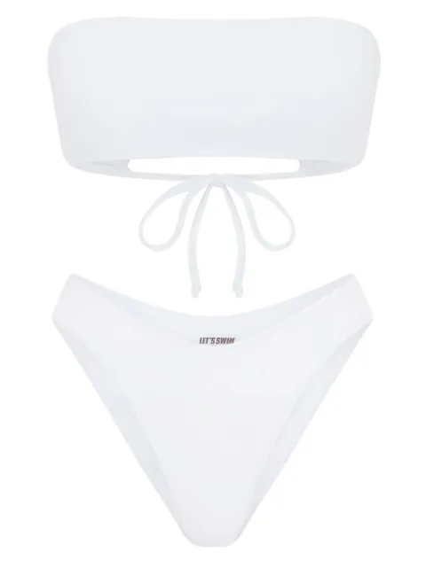 Let's Swim  bandeau bikini top