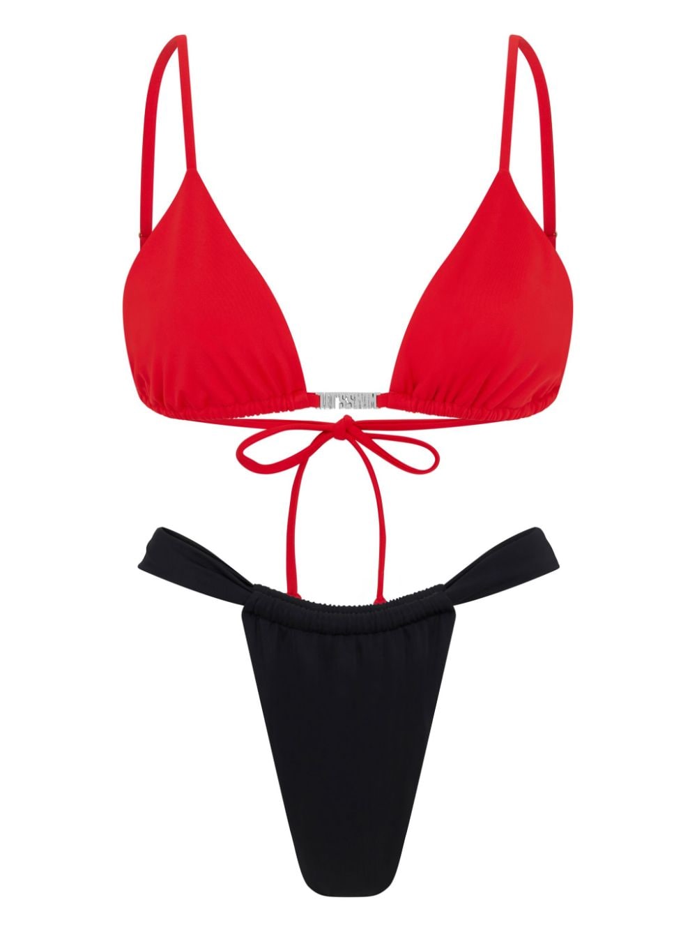 Let's Swim Top bikini a triangolo - Rosso