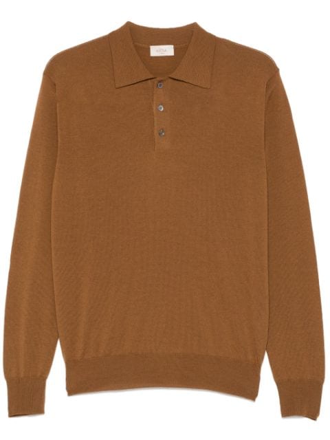 knitted polo shirt