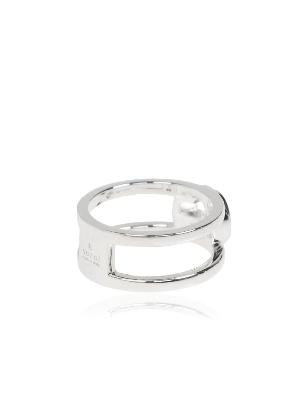 Shop Gucci Interlocking-g Ring In Silber