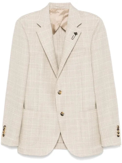 Blazer à motif prince de galles - Lardini - Modalova
