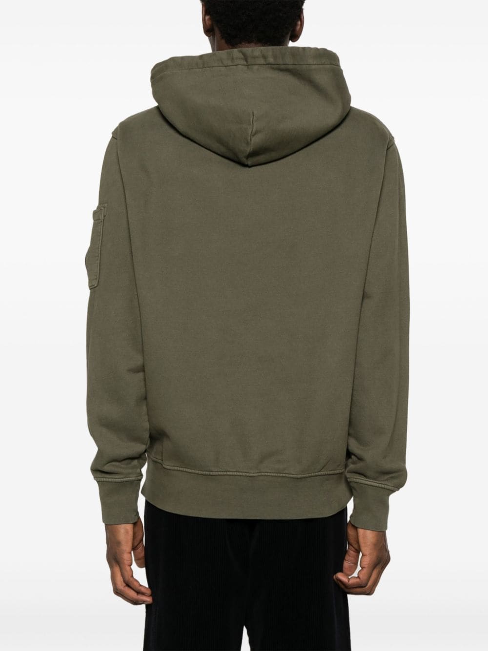 Shop C.p. Company Lens-detail Hoodie In Green