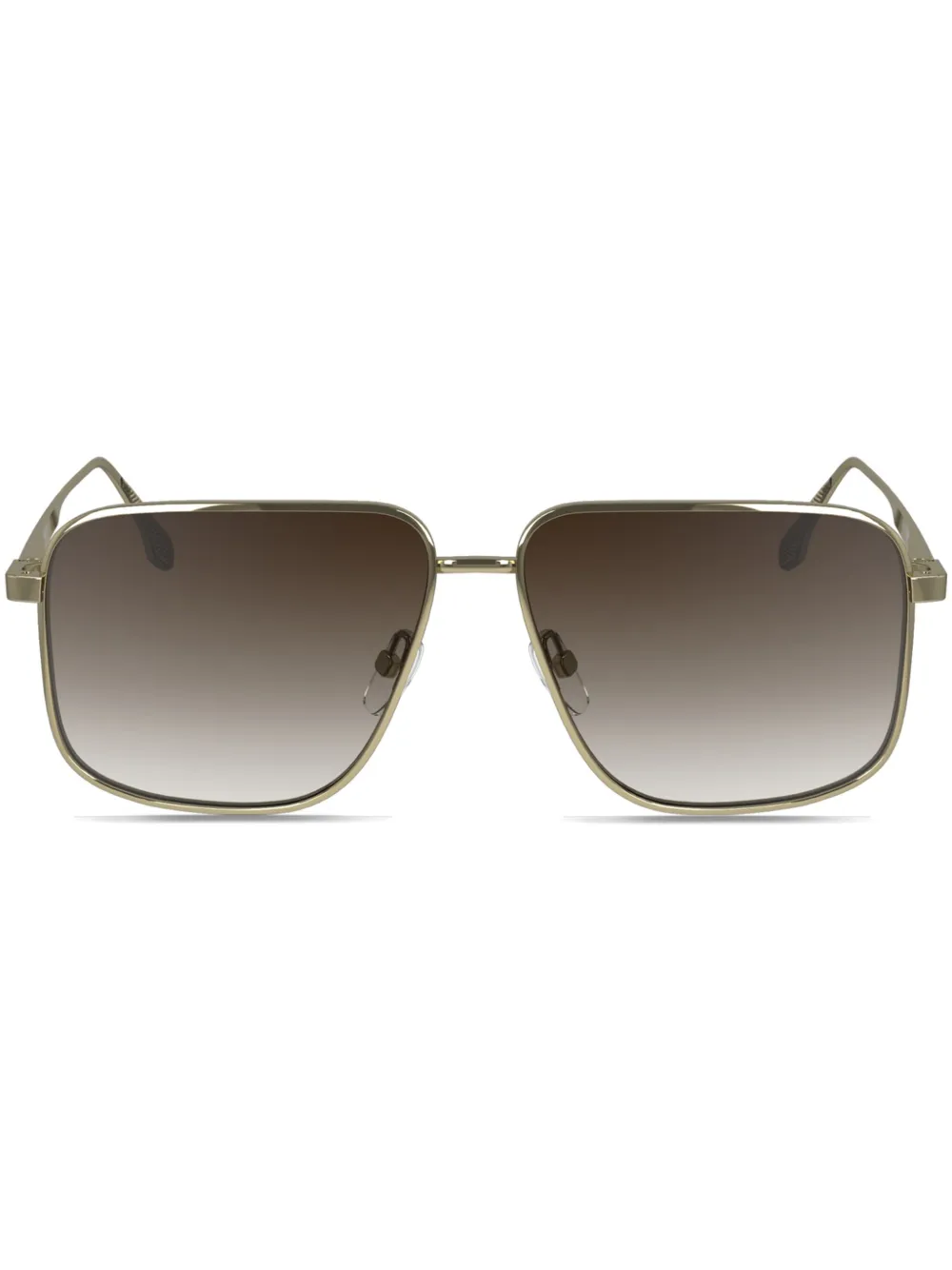 Victoria Beckham Square-frame Sunglasses In Gold