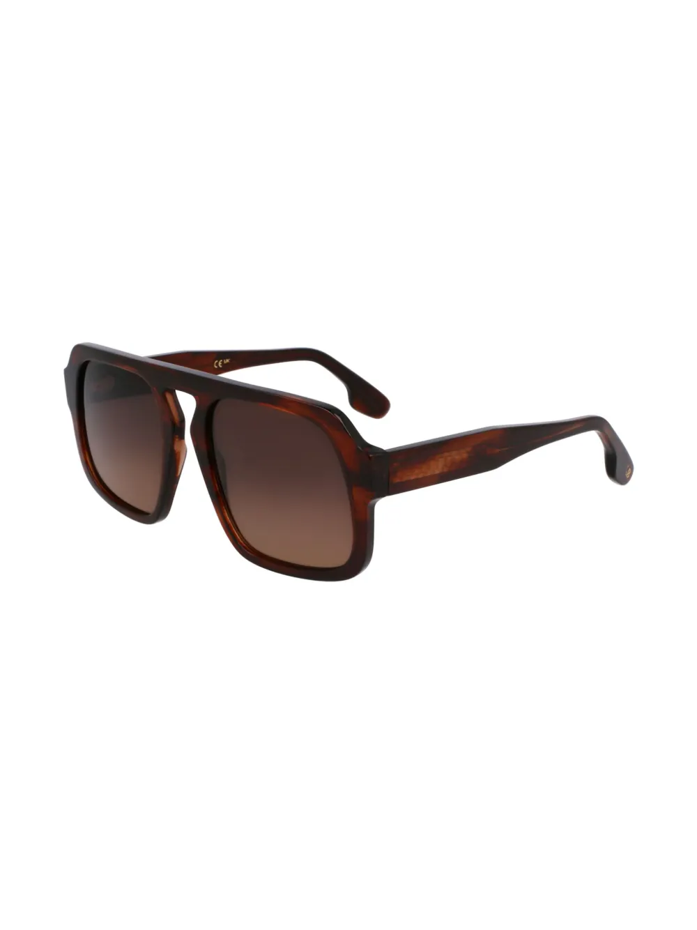 Victoria Beckham Eyewear Zonnebril met vierkant montuur Bruin