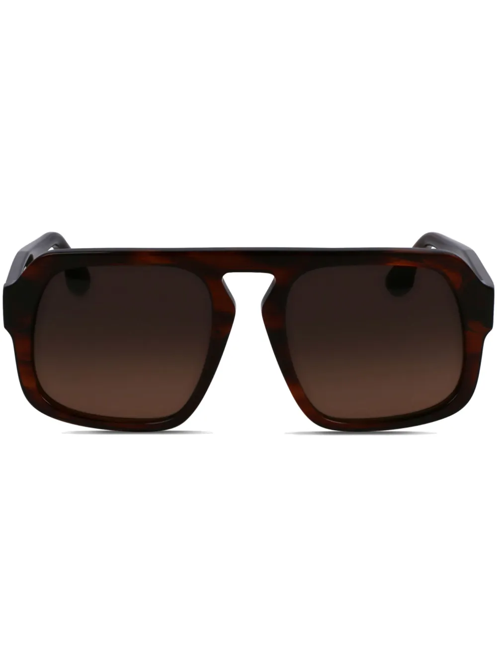 Victoria Beckham Eyewear Zonnebril met vierkant montuur Bruin