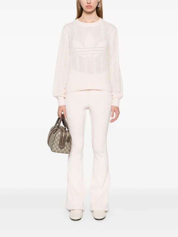 Adidas 3-Stripes Flared Leggings Pink FARFETCH AO