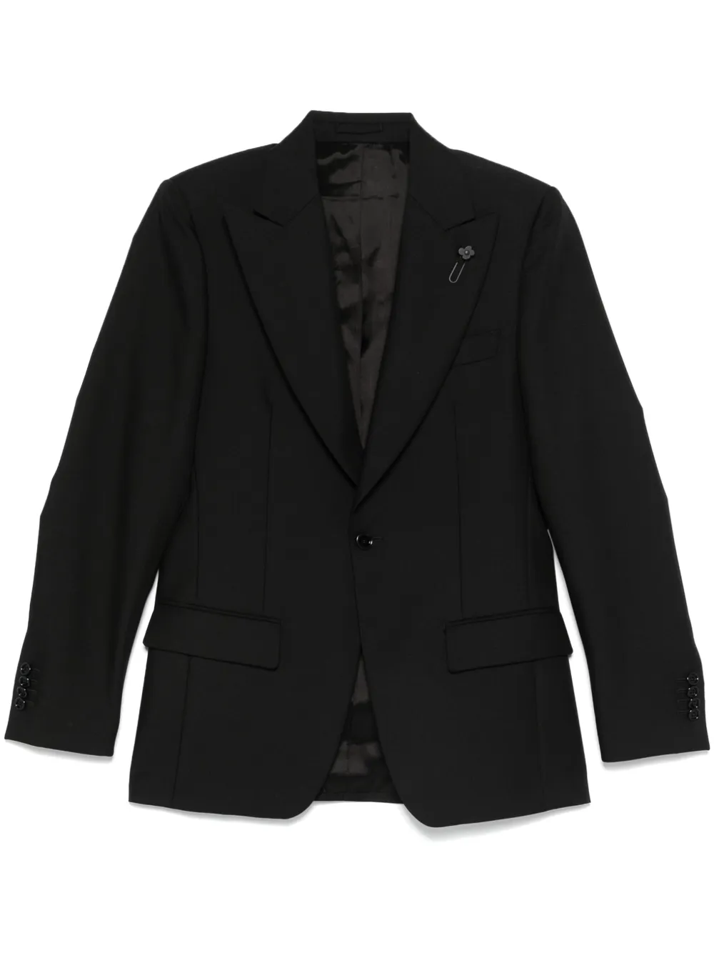Lardini single-breasted blazer | Black | Image 1