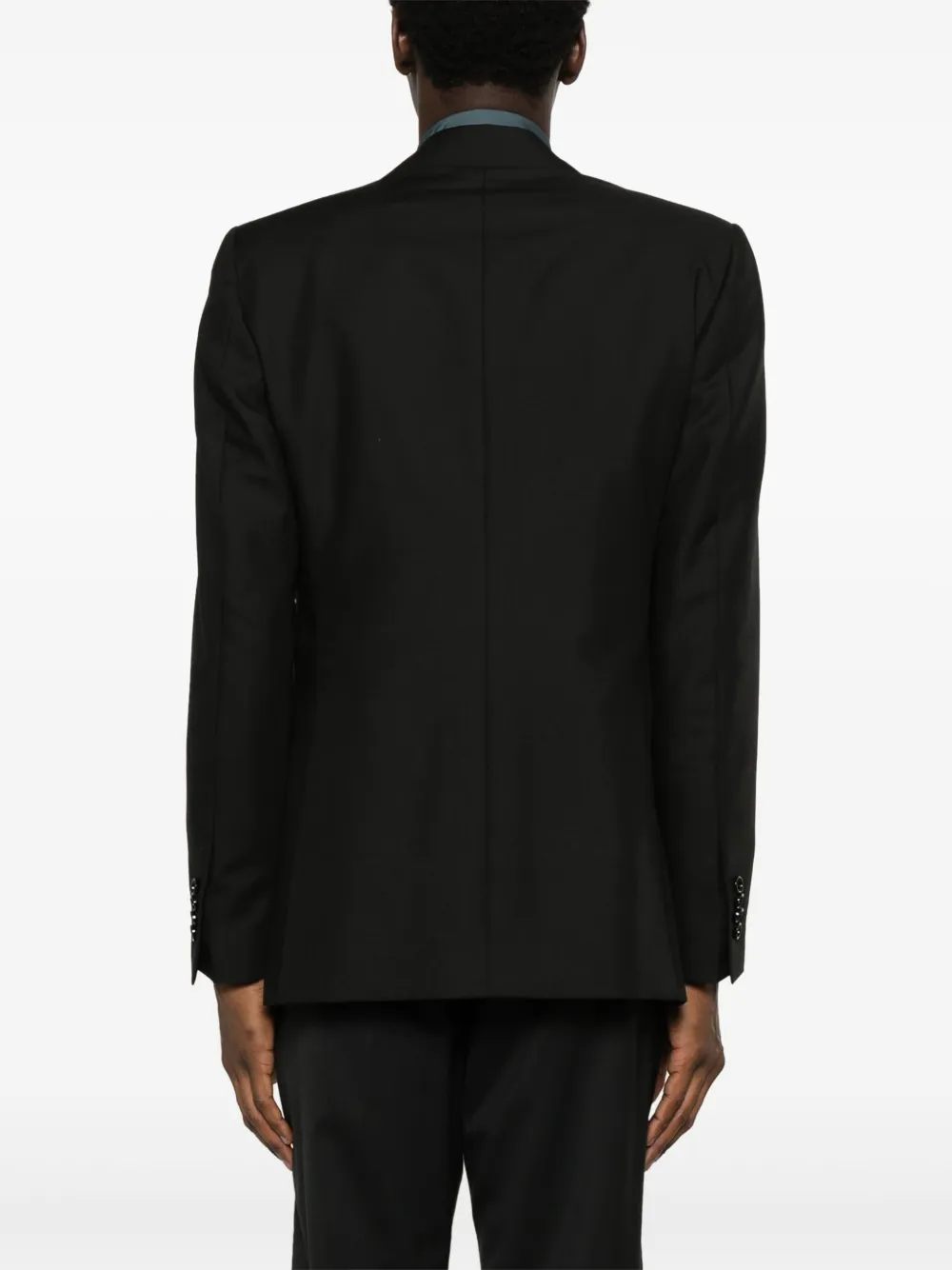 Lardini Blazer met enkele rij knopen Zwart