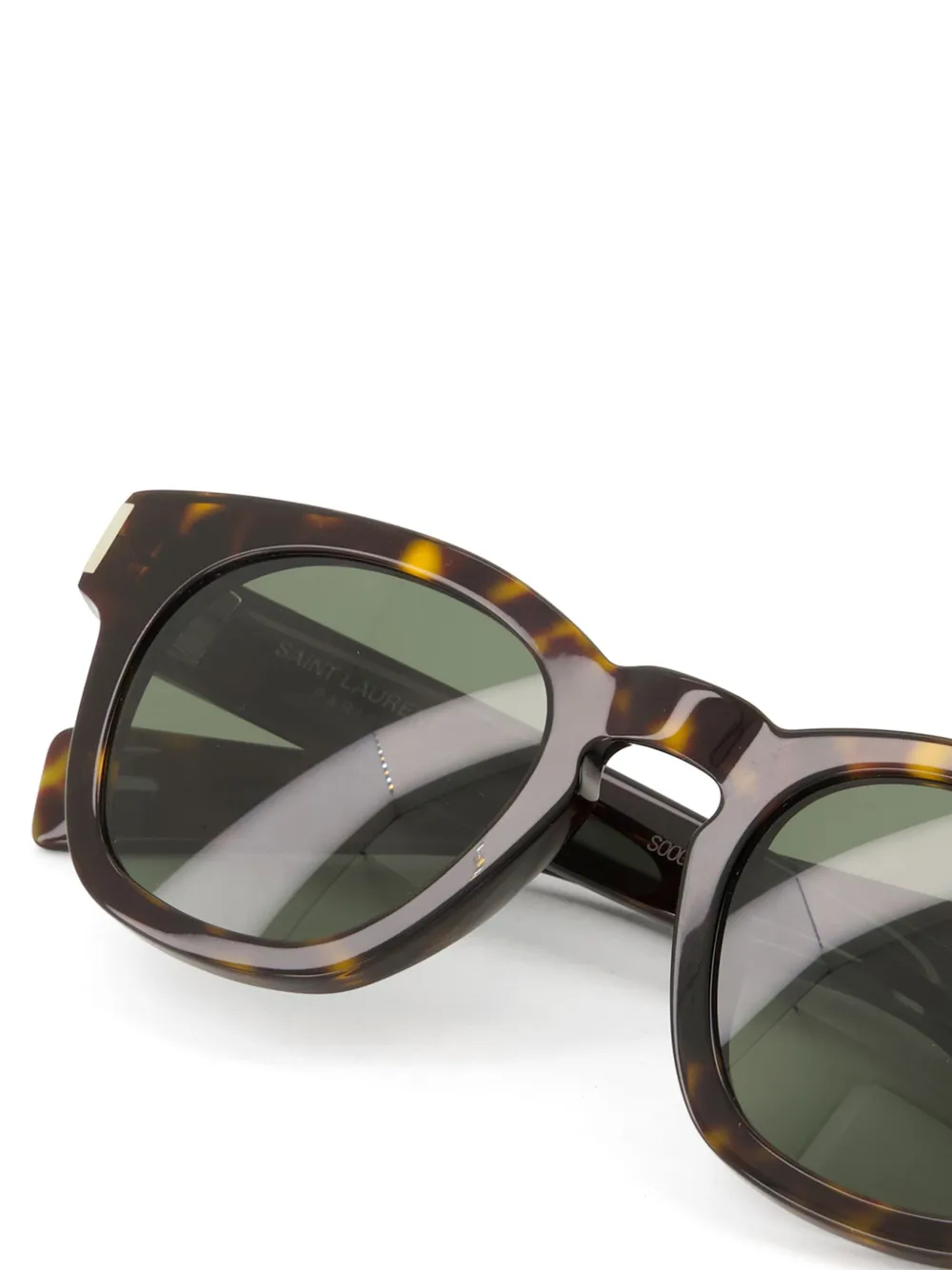 Saint Laurent Eyewear Zonnebril met vierkant montuur Bruin