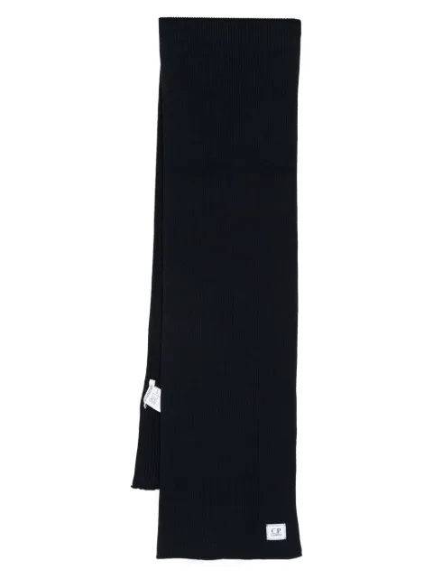 C.P. Company logo-patch scarf
