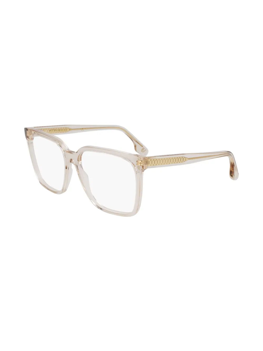 Victoria Beckham Eyewear Bril met vierkant montuur Beige