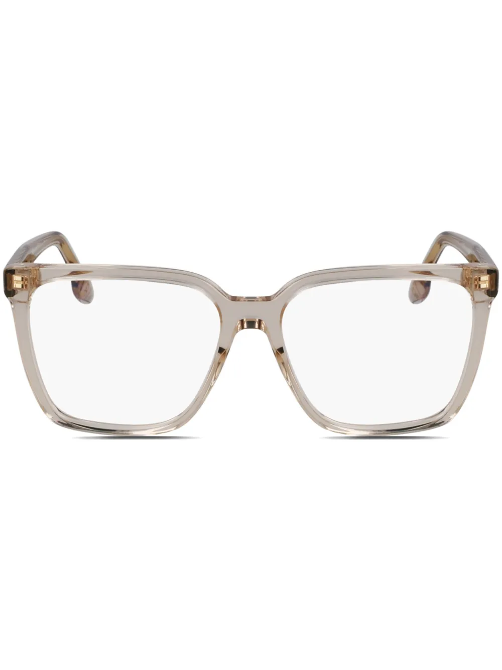 Victoria Beckham Eyewear Bril met vierkant montuur Beige