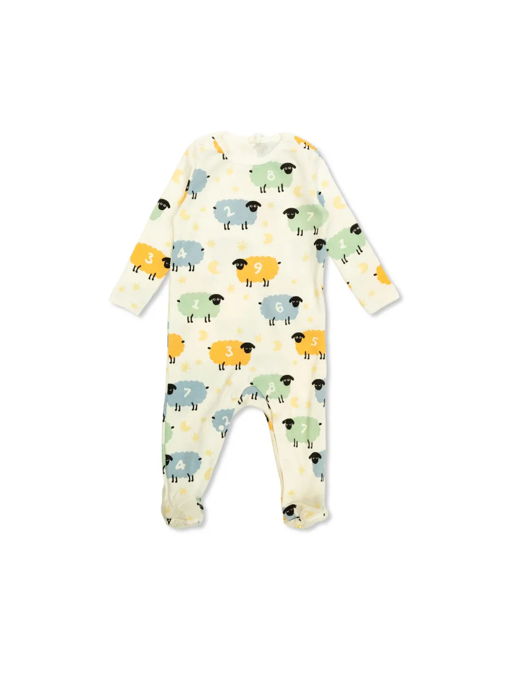 Stella McCartney Kids Romper en body met print Beige