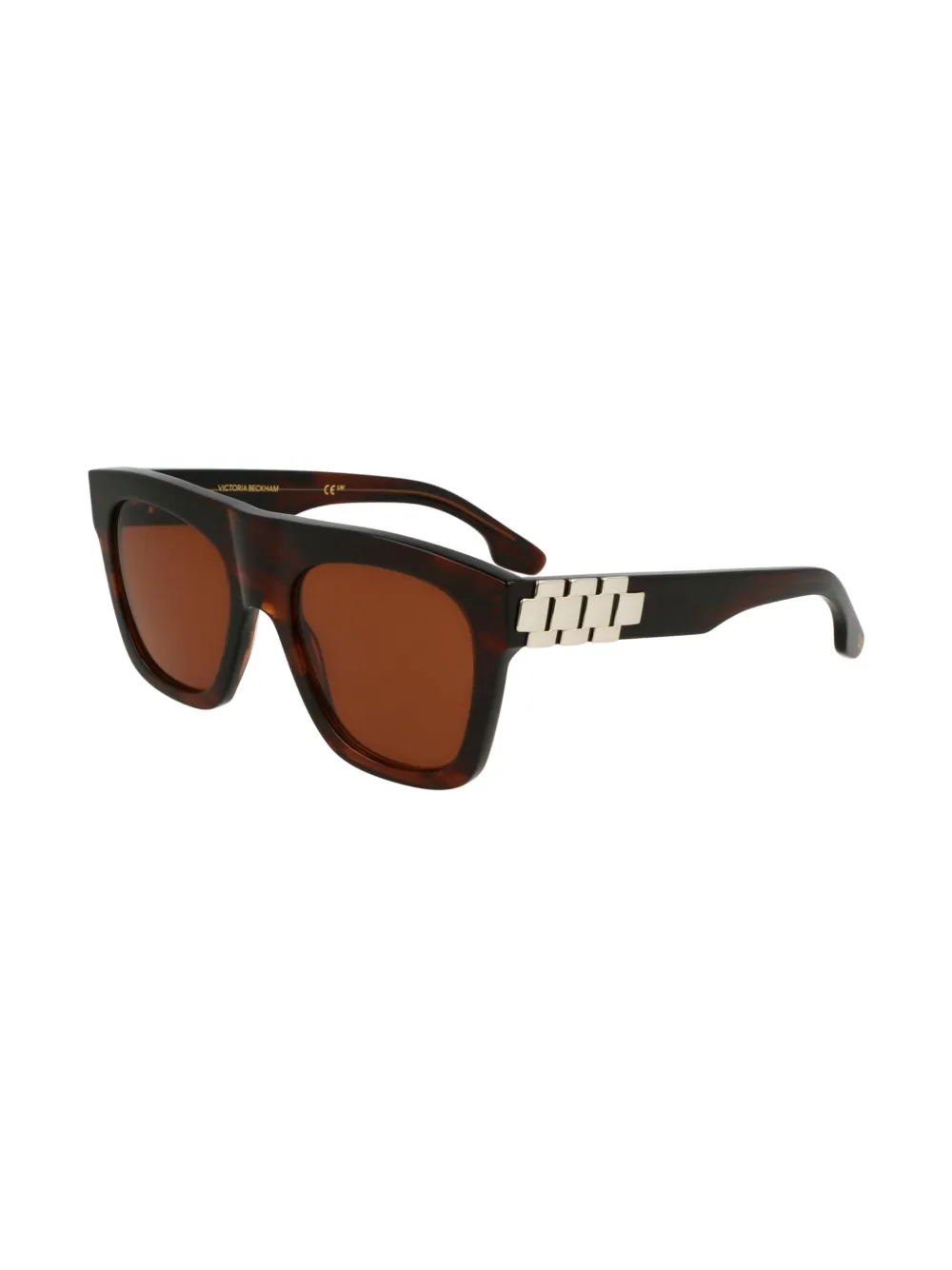 Victoria Beckham Eyewear Zonnebril met vierkant montuur Bruin