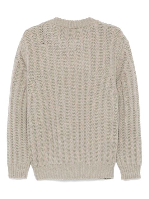 ribbed-knit sweater