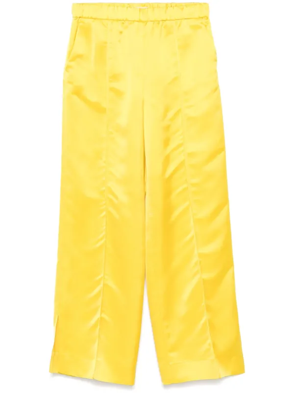 【Jil Sander】サテンパンツ Jil Sander サテンパンツ | イエロー | FARFETCH JP