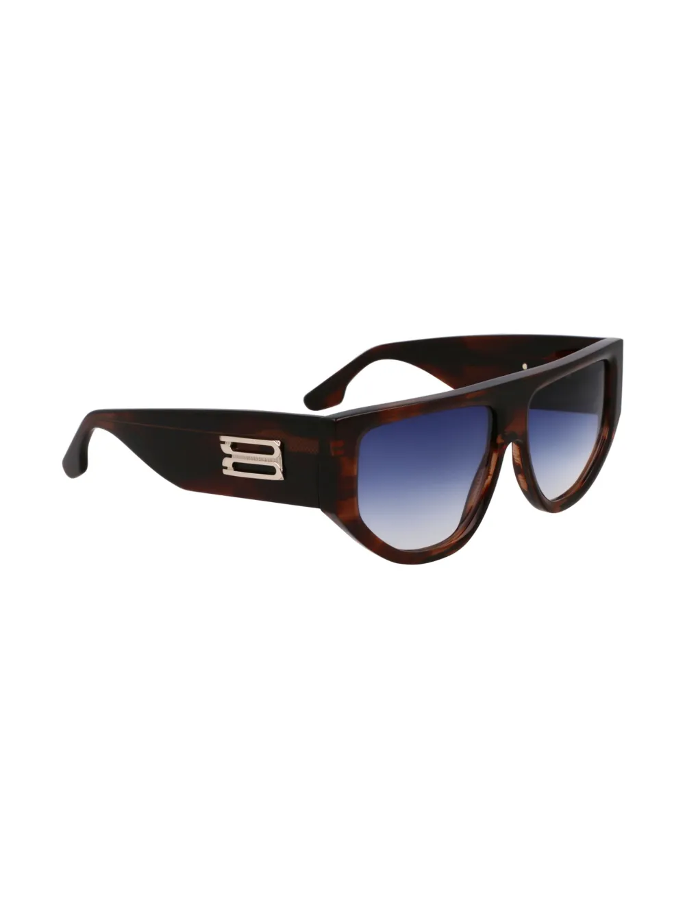 Victoria Beckham Eyewear Zonnebril met logoplakkaat Bruin