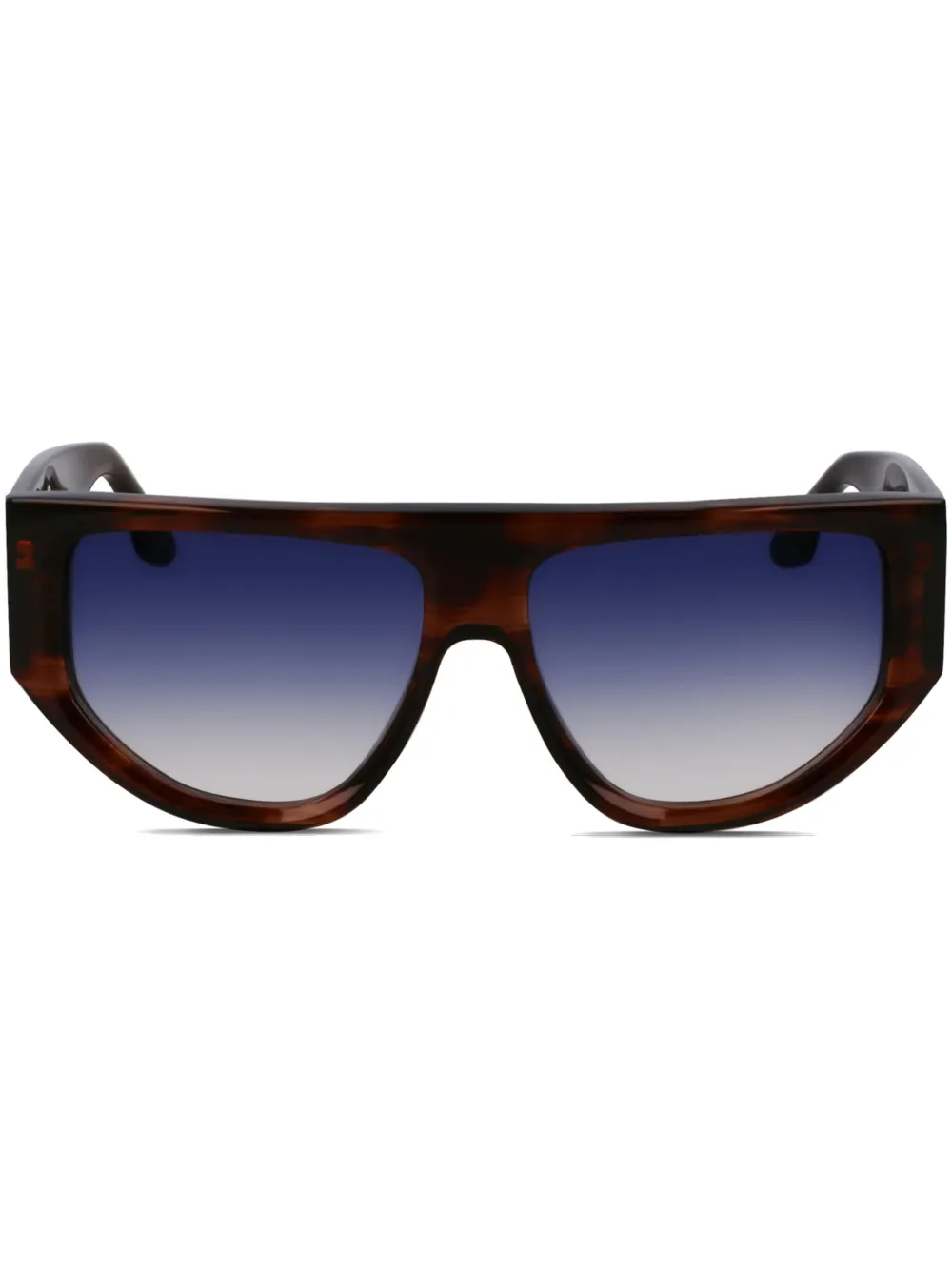 Victoria Beckham Eyewear Zonnebril met logoplakkaat Bruin