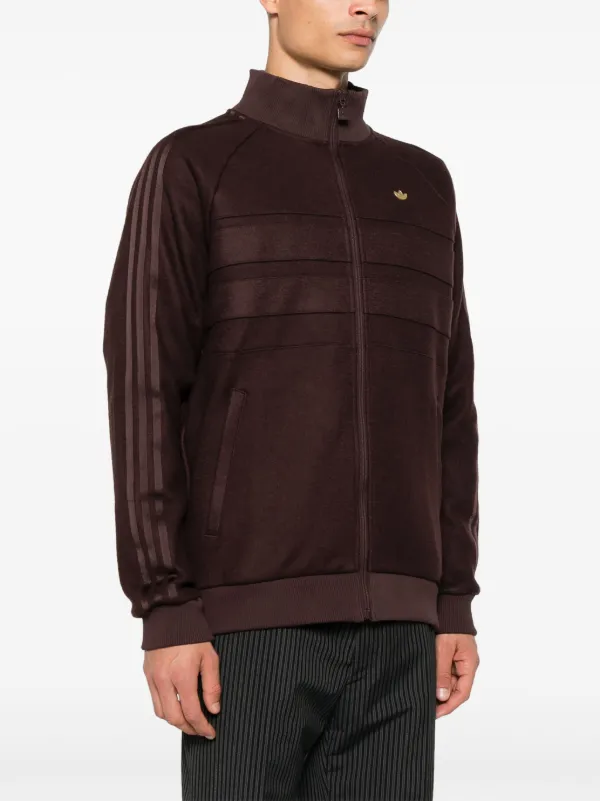 Adidas jacket brown and black online