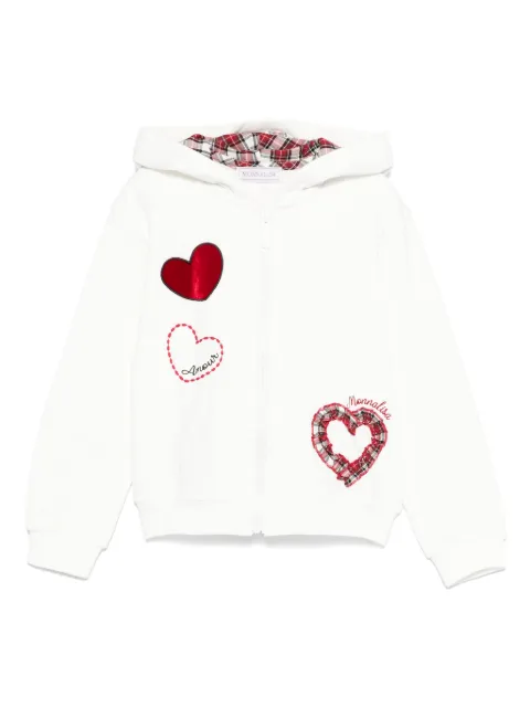 Monnalisa heart-motif hoodie